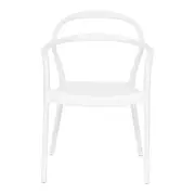 CADEIRA EMPILHÁVEL COM BRAÇOS THONIX - BRANCO - Foto 2