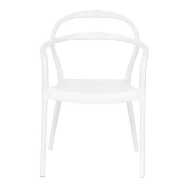 CADEIRA EMPILHÁVEL COM BRAÇOS THONIX - BRANCO - Foto 2