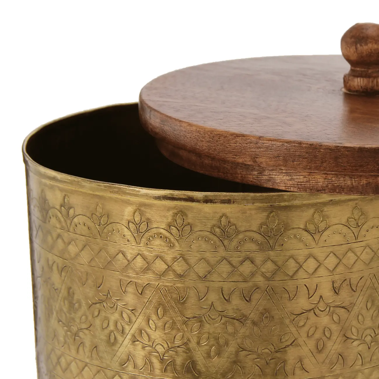 CAIXA DECORATIVA 16 CM X 14 CM PROA - OURO VELHO/NOZES - Foto 7