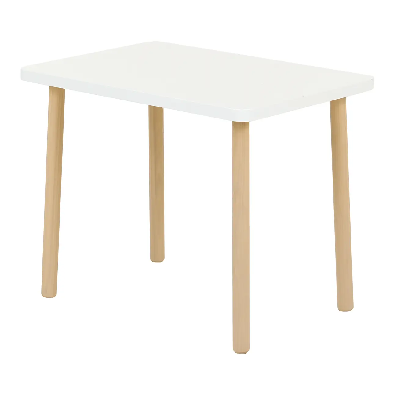 MESA INFANTIL 65 CM X 45 CM ANIMALS - NATURAL WASHED/BRANCO - Foto 2