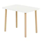 MESA INFANTIL 65 CM X 45 CM ANIMALS - NATURAL WASHED/BRANCO - Foto 2