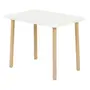 MESA INFANTIL 65 CM X 45 CM ANIMALS - NATURAL WASHED/BRANCO - Foto 2