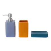 KIT BANCADA 3 PEÇAS CARLY - CORES CALEIDOCOLOR/PRATA LUNAR - Foto 1