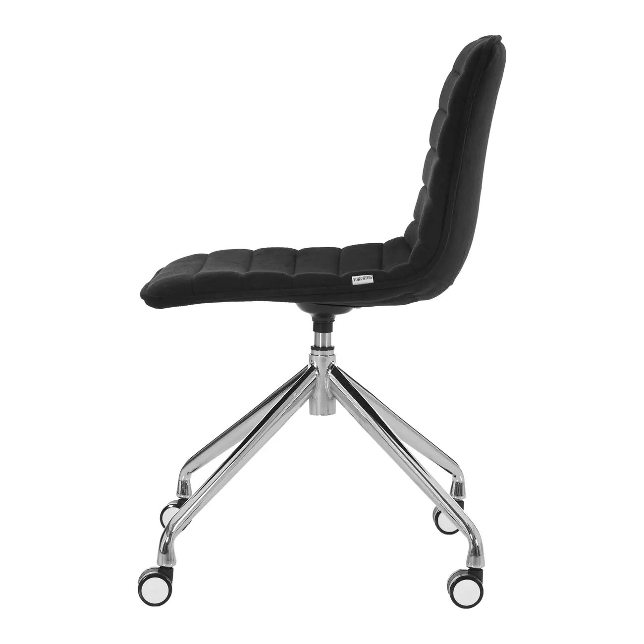CADEIRA HOME OFFICE CONFIDENT - CROMADO/PRETO - Foto 3