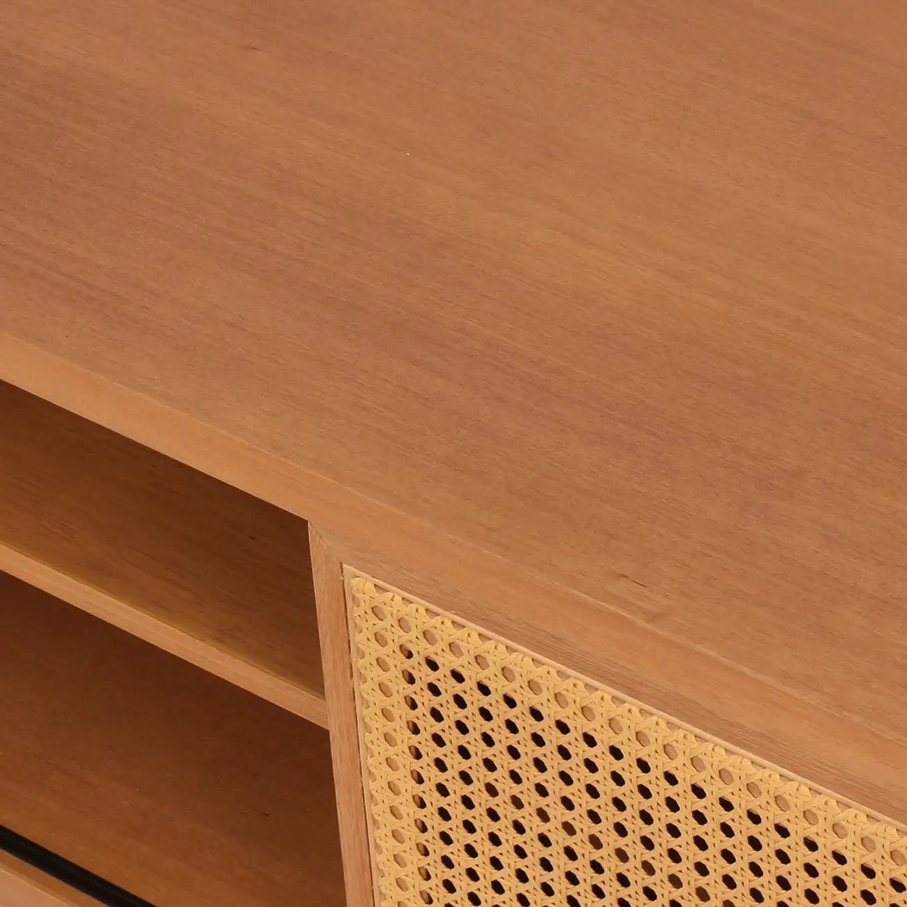 RACK 2 PORTAS DE CORRER 1,80 M X 40 CM COM PALHINHA ARES - TAUARI/FIBRA CLARA - Foto 13