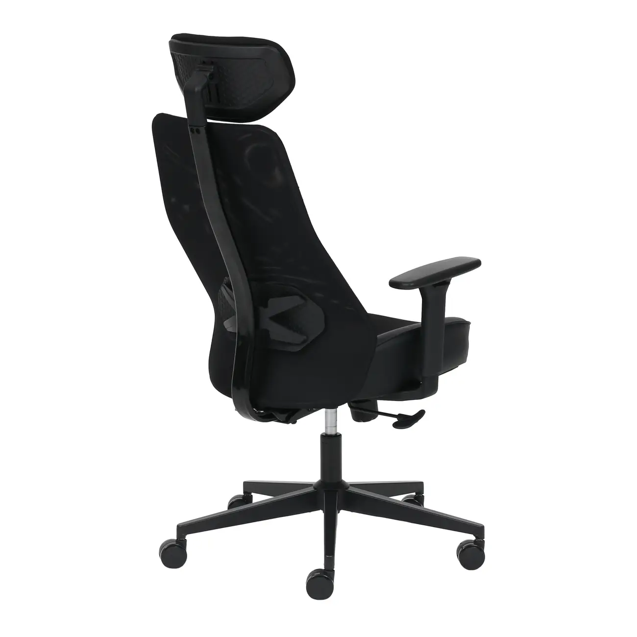 CADEIRA DE ESCRITÓRIO E GAMER CONNECT - PRETO/PRETO - Foto 4