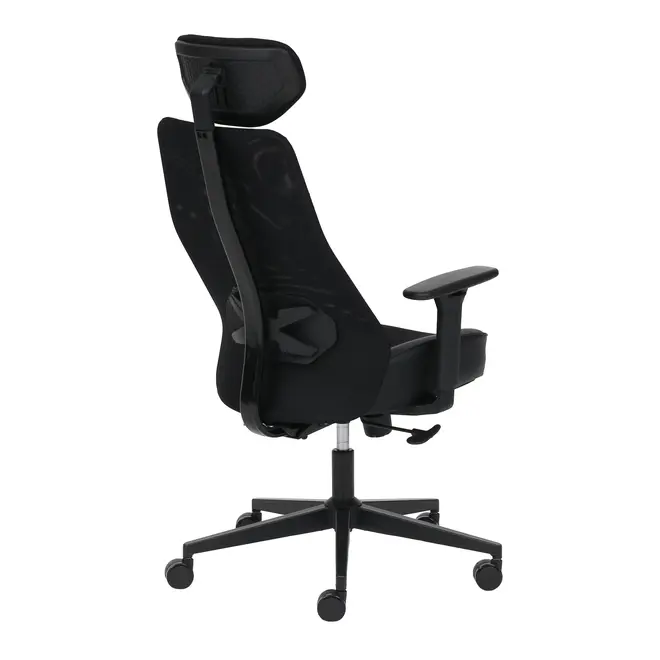 CADEIRA DE ESCRITÓRIO E GAMER CONNECT - PRETO/PRETO - Foto 4