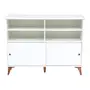BRANCO/NOZES - BALCÃO 2 PORTAS DE CORRER 1,20 M X 60 CM LIN