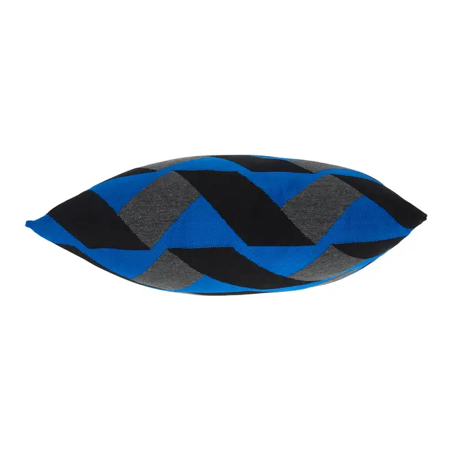 CAPA PARA ALMOFADA 45 CM X 45 CM GEO FORMS - AZUL COBALTO/KONKRET - Foto 2