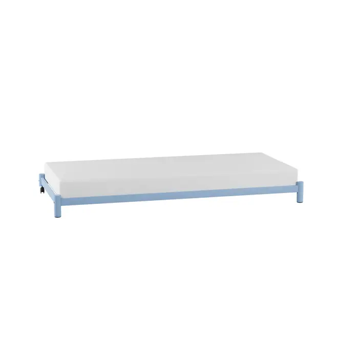 CAMA DE SOLTEIRO INFERIOR 78 CM FLAT - AZUL CLARO - Foto 18