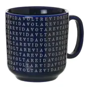 CANECA 300 ML TUDO OU TUDO - AZUL COBALTO/BRANCO - Foto 3