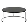 MESA DE CENTRO CONJUNTO COM 2 PEÇAS LOOP - PRETO/PRETO - Foto 5
