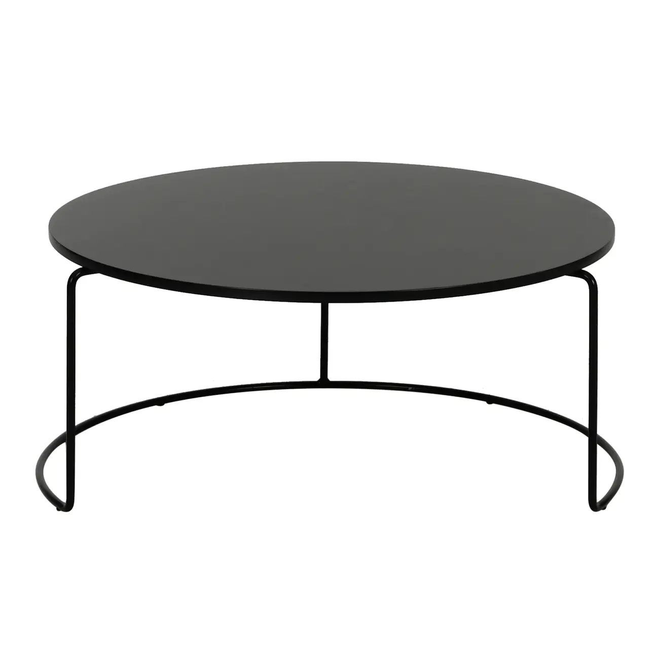 MESA DE CENTRO CONJUNTO COM 2 PEÇAS LOOP - PRETO/PRETO - Foto 5