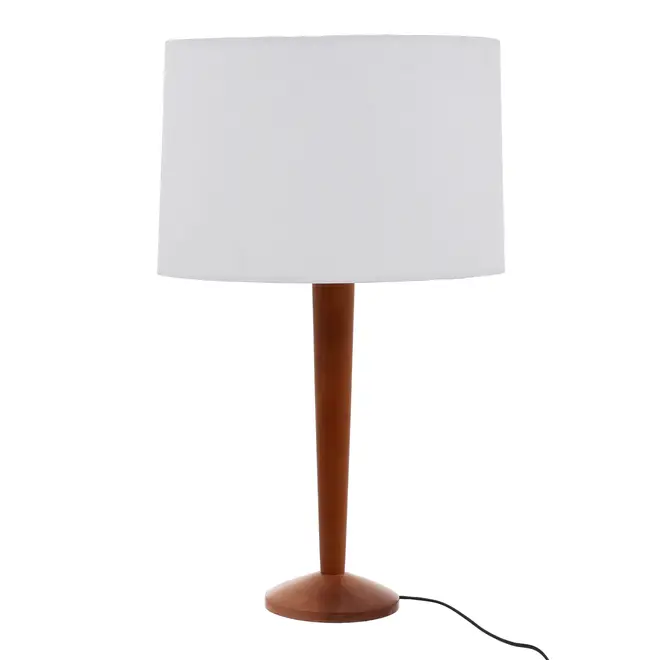 LUMINÁRIA DE MESA MOG C/CUP H - NOZES/BRANCO - Foto 2