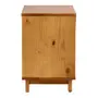 MESA DE CABECEIRA 1 PORTA DE CORRER COM PALHINHA PALHANDI - AMÊNDOA/NATURAL - Foto 4