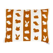 KIT COM 3 FRONHAS INFANTIL 30 CM X 40 CM FEIRA DOS BICHOS - OFF WHITE/CASCA DE URUCUM - Foto 2