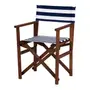 CADEIRA LEME COM ASS/ENCOSTO BLUESTRIPE - TAMARINDO/AZUL - Foto 1