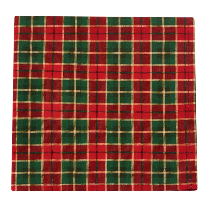 GUARDANAPO 40 CM X40 CM PACOTE COM 4 BORDAR, AMAR E CELEBRAR - VERMELHO/VERDE - Foto 3