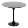 TULIPE MESA OVAL 1,60 M X 90 CM PEDRA - PRETO SÃO GABRIEL - Foto 3