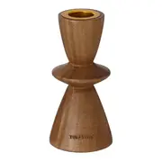 SUPORTE VELA/CASTIÇAL 11 CM ACÁCIA - ACÁCIA/OURO - Foto 2