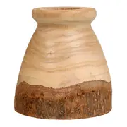 VASO 12 CM PAVLOVNA - PAULOWNIA/ENCERADO CASTANHO - Foto 1