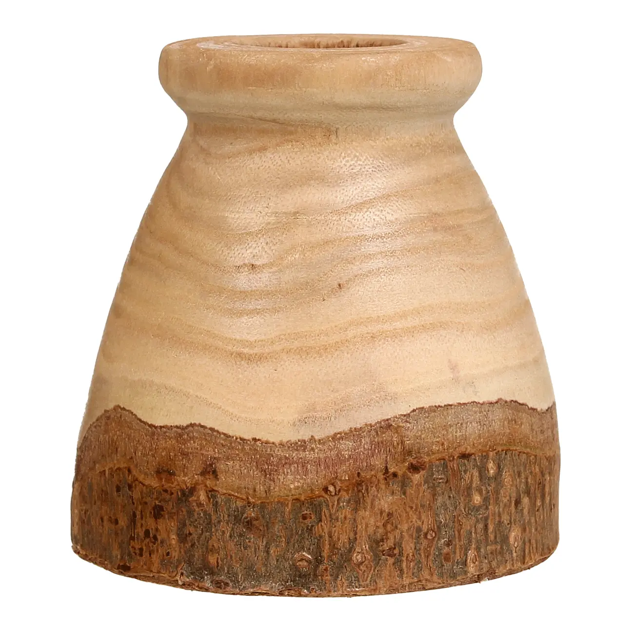 VASO 12 CM PAVLOVNA - PAULOWNIA/ENCERADO CASTANHO - Foto 1