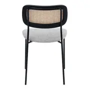 CADEIRA DE JANTAR MCM ORIENT - PRETO/NATURAL - Foto 6