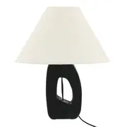 LUMINÁRIA DE MESA ÉBANY C/CUP A - EBANIZADO/NATURAL - Foto 1