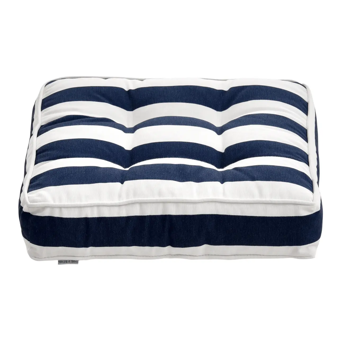 FUTON 40 CM X 40 CM BLUESTRIPE - BRANCO/AZUL ESCURO - Foto 3
