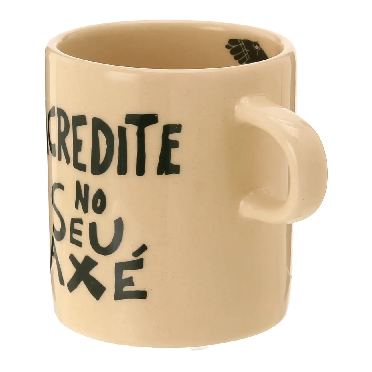 CANECA 300 ML SETE ERVAS AXÉ - ARGILA CRUA/VERDE - Foto 5
