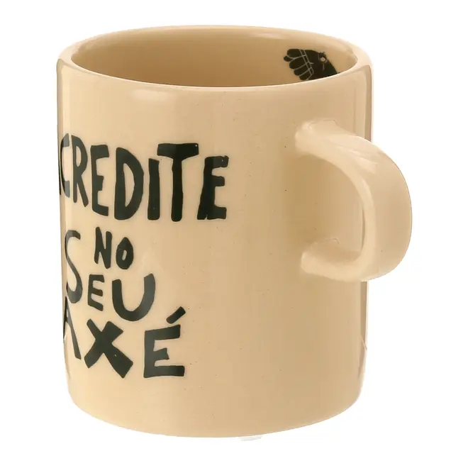 CANECA 300 ML SETE ERVAS AXÉ - ARGILA CRUA/VERDE - Foto 5