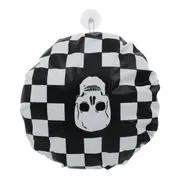 TOUCA PARA BANHO COM VENTOSA CAVEIRA PIXEL - PRETO/BRANCO - Foto 4