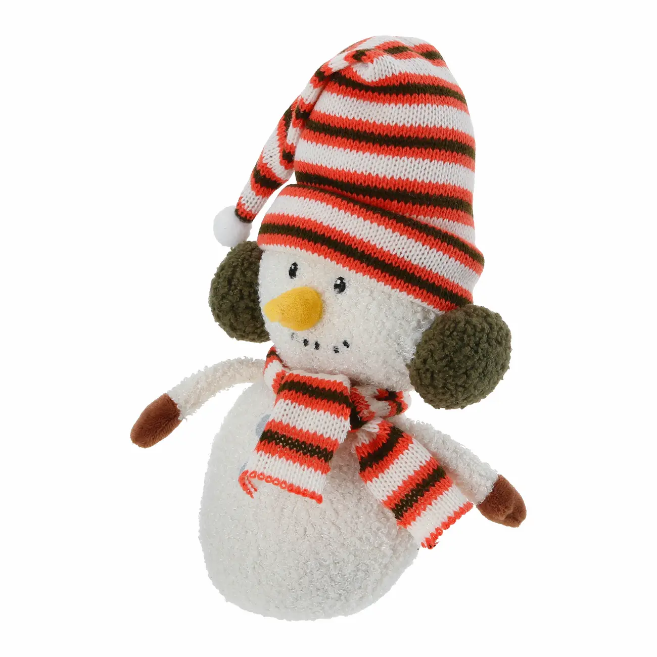 ADORNO BONECO DE NEVE 27 CM SANTA ROCKS - BRANCO/VERMELHO - Foto 2