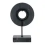 ADORNO MESA 33 CM GEOMARBLE - PRETO/CINZA - Foto 5