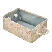 CESTO DOBRÁVEL 12 CM X 30 CM X 20 CM TÃO LONGE TÃO PERTO - SÁLVIA/CASCA DE URUCUM - Foto 4