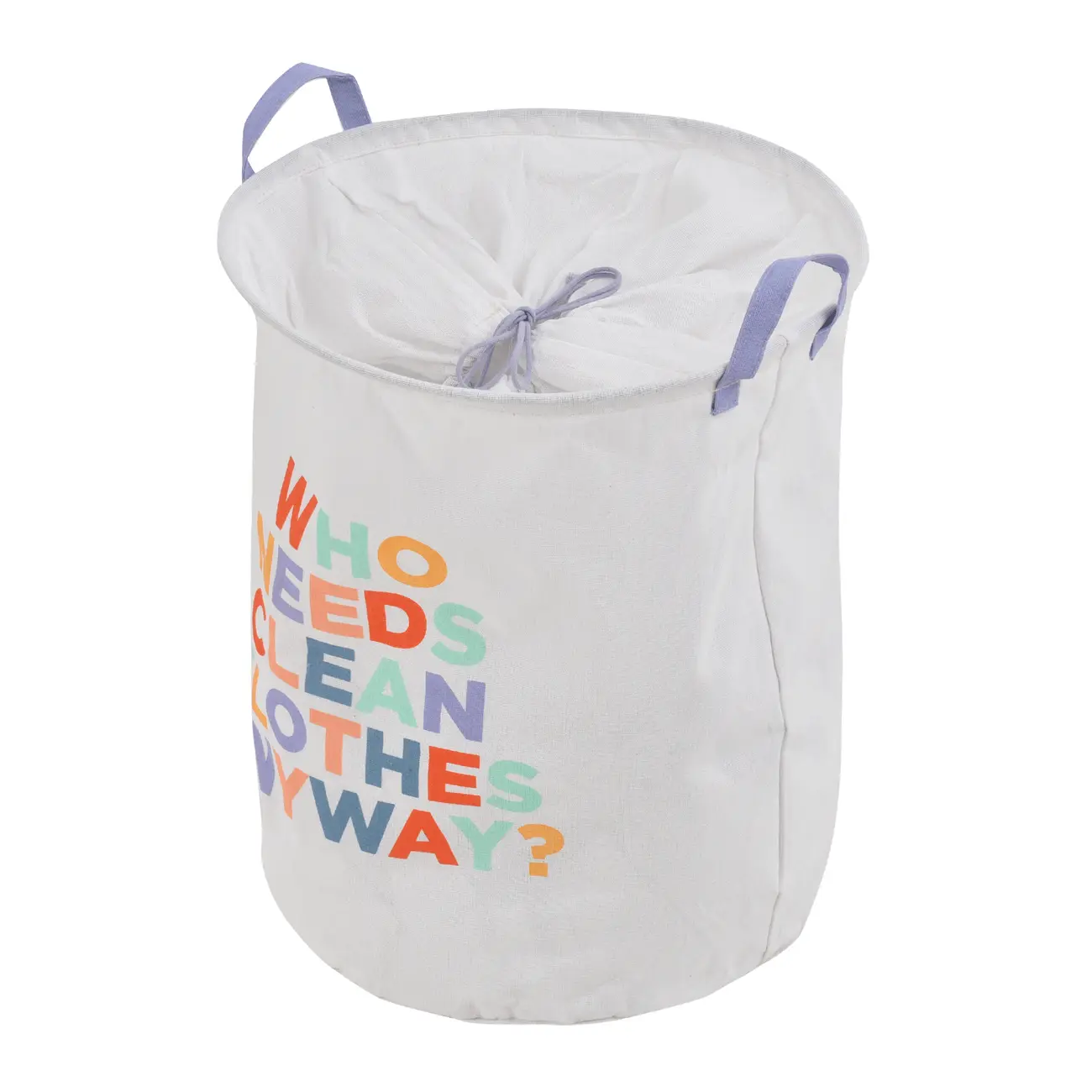 CESTO PARA ROUPAS WHO NEEDS CLEAN - BRANCO/CORES CALEIDOCOLOR - Foto 3