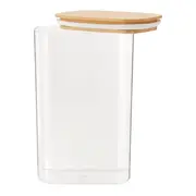 POTE HERMÉTICO 2,3 L BAMBUCCI - INCOLOR/BAMBU - Foto 4