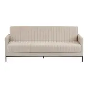 SOFÁ-CAMA 3 LUGARES MARAD - AREIA/PRETO - Foto 6