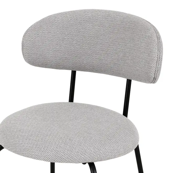 BANCO ALTO DISCUS - PRETO/CINZA - Foto 6
