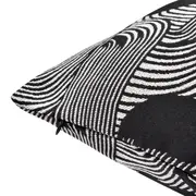 CAPA PARA ALMOFADA 45 CM X 45 CM SINUOUS - PRETO/CREAM - Foto 2