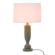 LUMINÁRIA MESA PILASTRE C/CUP H - CINZA/BRANCO - Foto 2