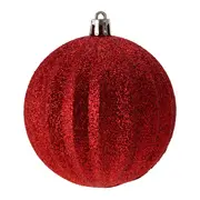 PINGENTE BOLA GLITTER CONJUNTO COM 6 BORDAR, AMAR E CELEBRAR - VERMELHO - Foto 2