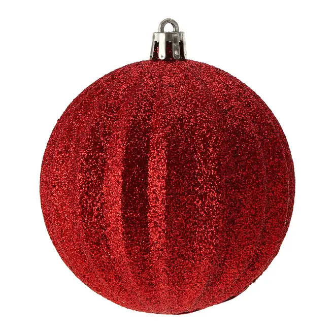 PINGENTE BOLA GLITTER CONJUNTO COM 6 BORDAR, AMAR E CELEBRAR - VERMELHO - Foto 2