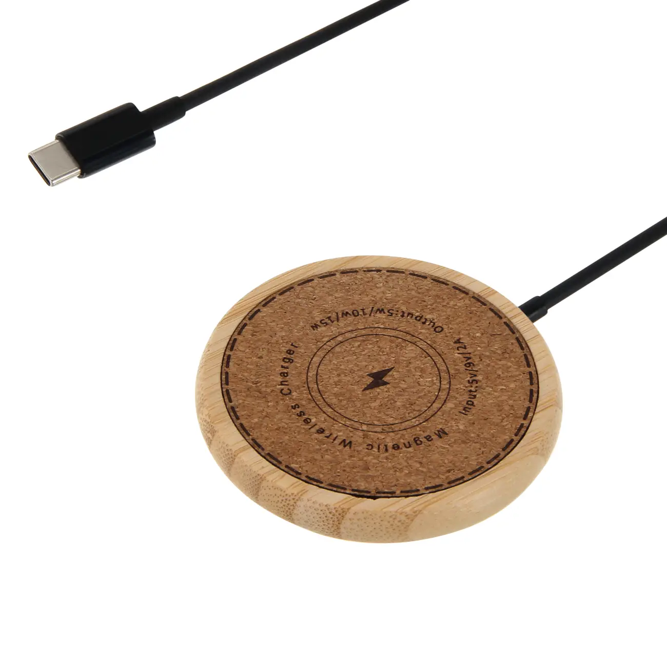 CARREGADOR MAGSAFE BAMBOO TECH - BAMBU - Foto 3