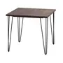 MESA DE JANTAR MESA 80 CM X 80 CM ZAHARA - PRETO/NOZES RÚSTICO - Foto 9