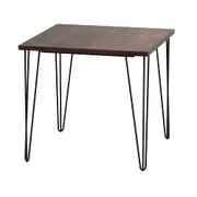 MESA DE JANTAR MESA 80 CM X 80 CM ZAHARA - PRETO/NOZES RÚSTICO - Foto 9