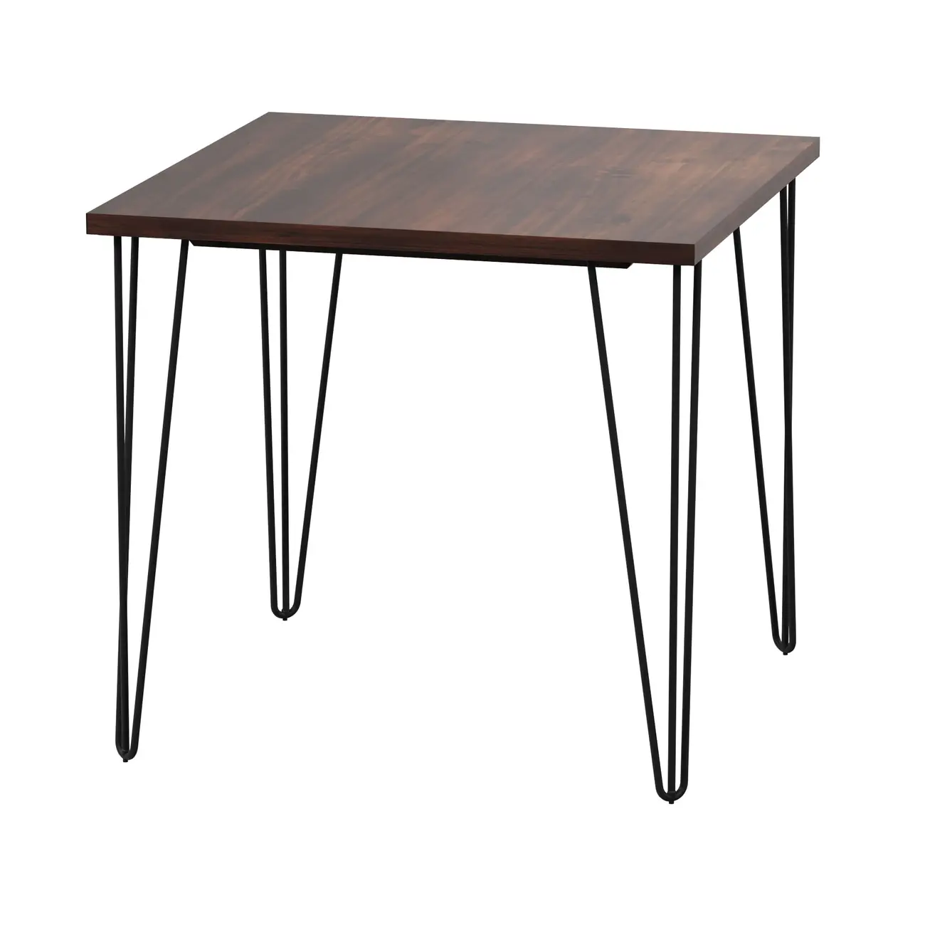 MESA DE JANTAR MESA 80 CM X 80 CM ZAHARA - PRETO/NOZES RÚSTICO - Foto 9