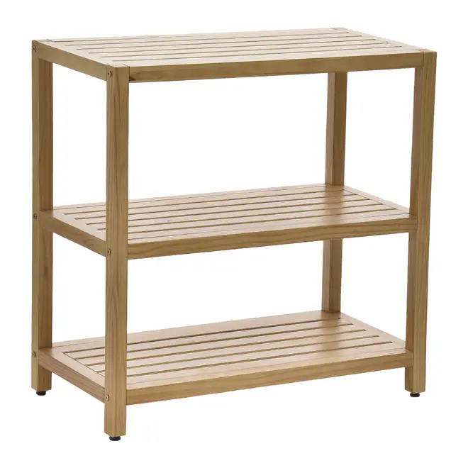 GABINETE PARA BANHEIRO COM 3 PRATELEIRAS 80 CM X 80 CM SPAZ - AMÊNDOA - Foto 2