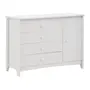 CÔMODA 4 GAVETAS/1 PORTA 1,22 M X 50 CM MON DIEU - BRANCO - Foto 3