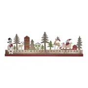 CALENDÁRIO NATALINO DE MESA HOHO HOME - VERMELHO HINDU/ENGLISH GREEN - Foto 2